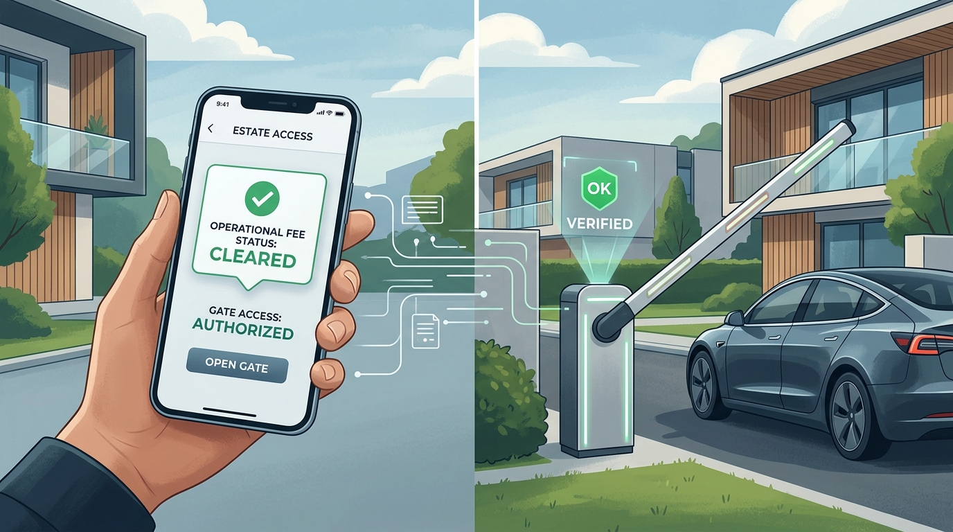 How Smart Estates Achieve 98%+ Dues Collection by Linking Gate Access to Service Charges